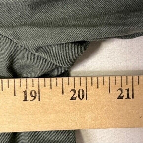 MODCLOTH Y2K Cargo Jacket Womens M Green Denim Tapestry Trim Academia Grunge - Picture 5 of 11